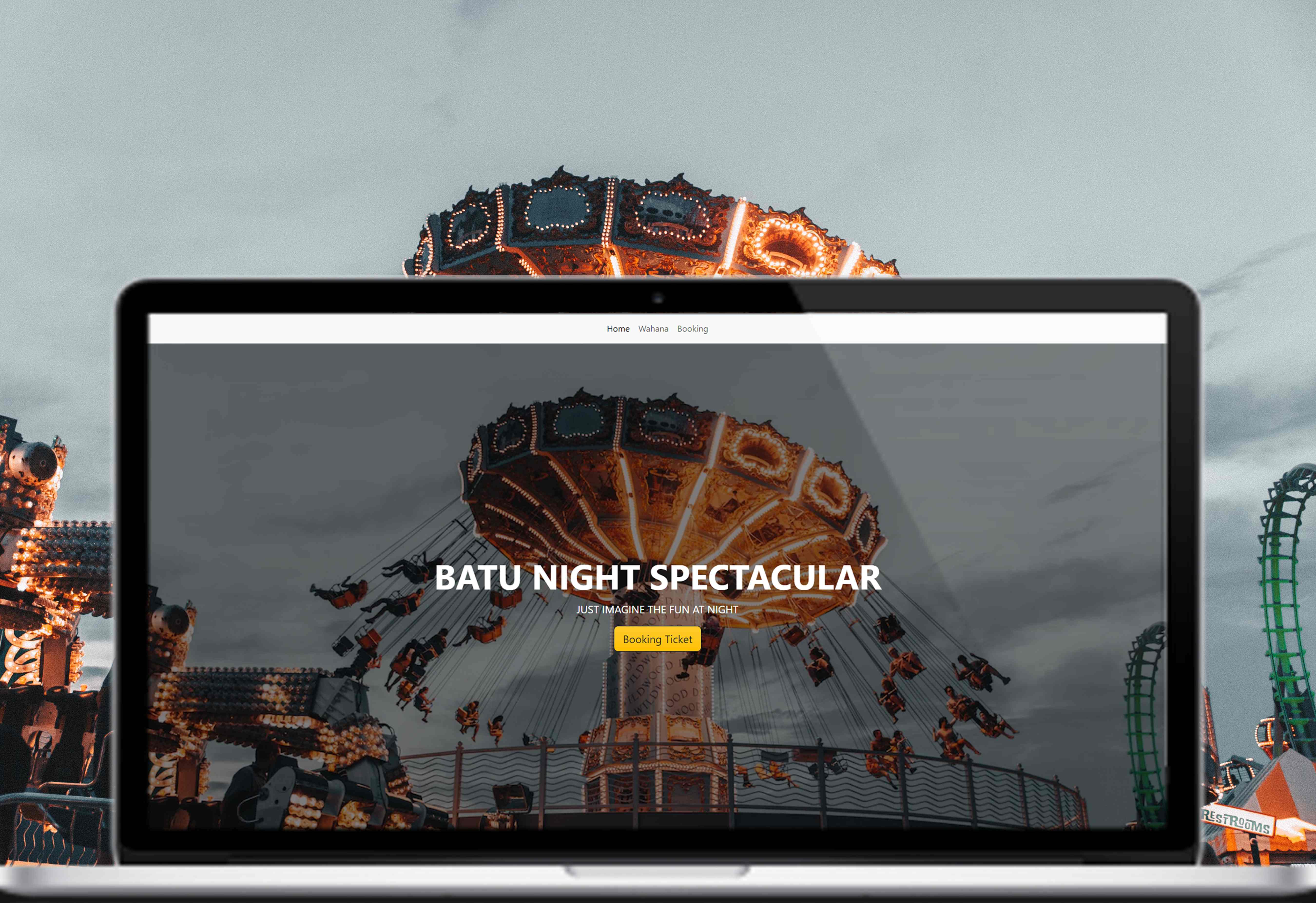 Batu Night Spectacular UI Design
